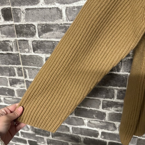 Aritzia Babaton sweater brown ribbed merino wool oversized - Picture 4 of 7